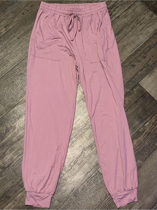 Pants - Light Pink Drawstring Jogger Pants
